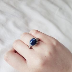 Banana Republic Blue Stone Ring Size 5